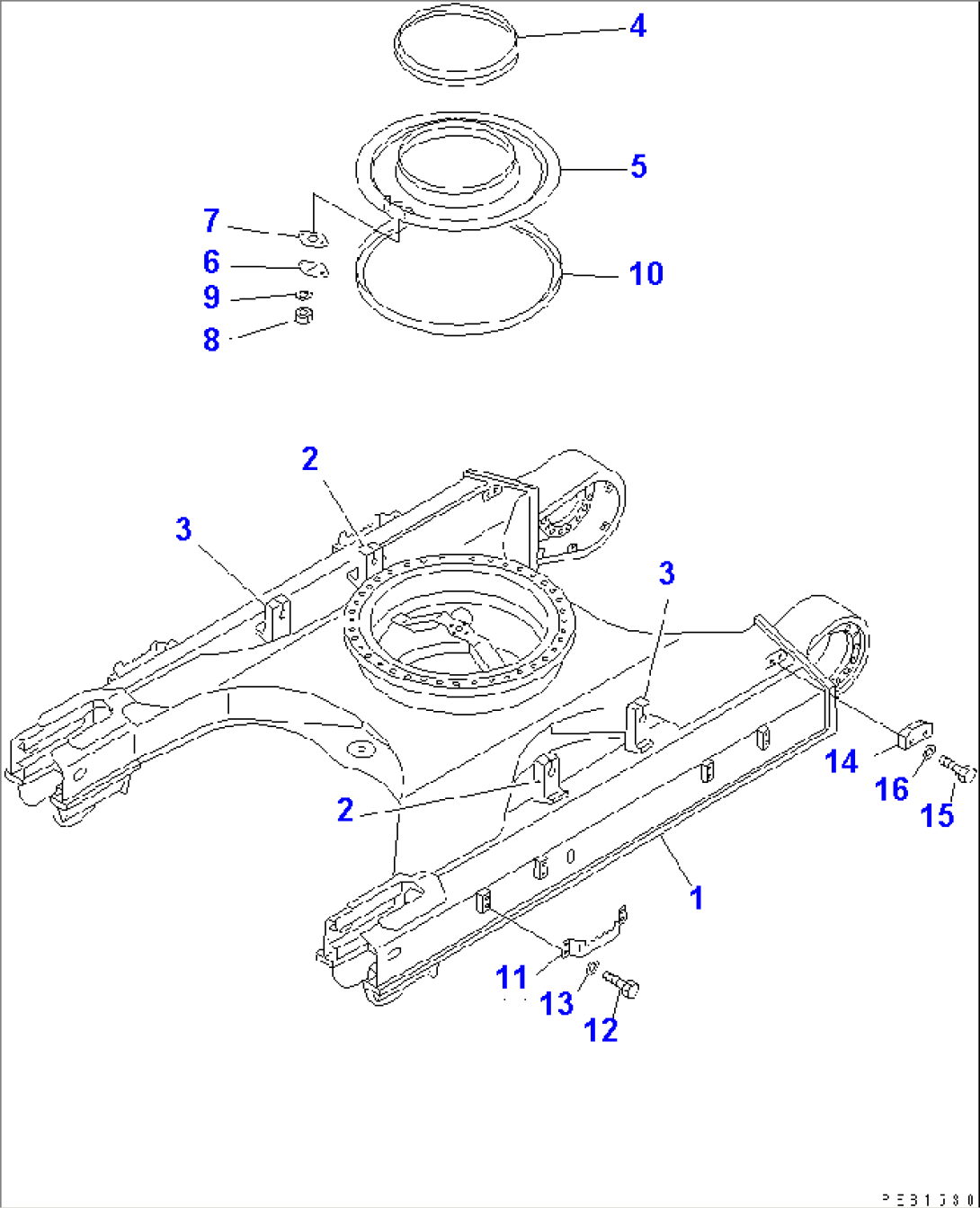 TRACK FRAME (FOR UNDER COVER)(#30001-31999)