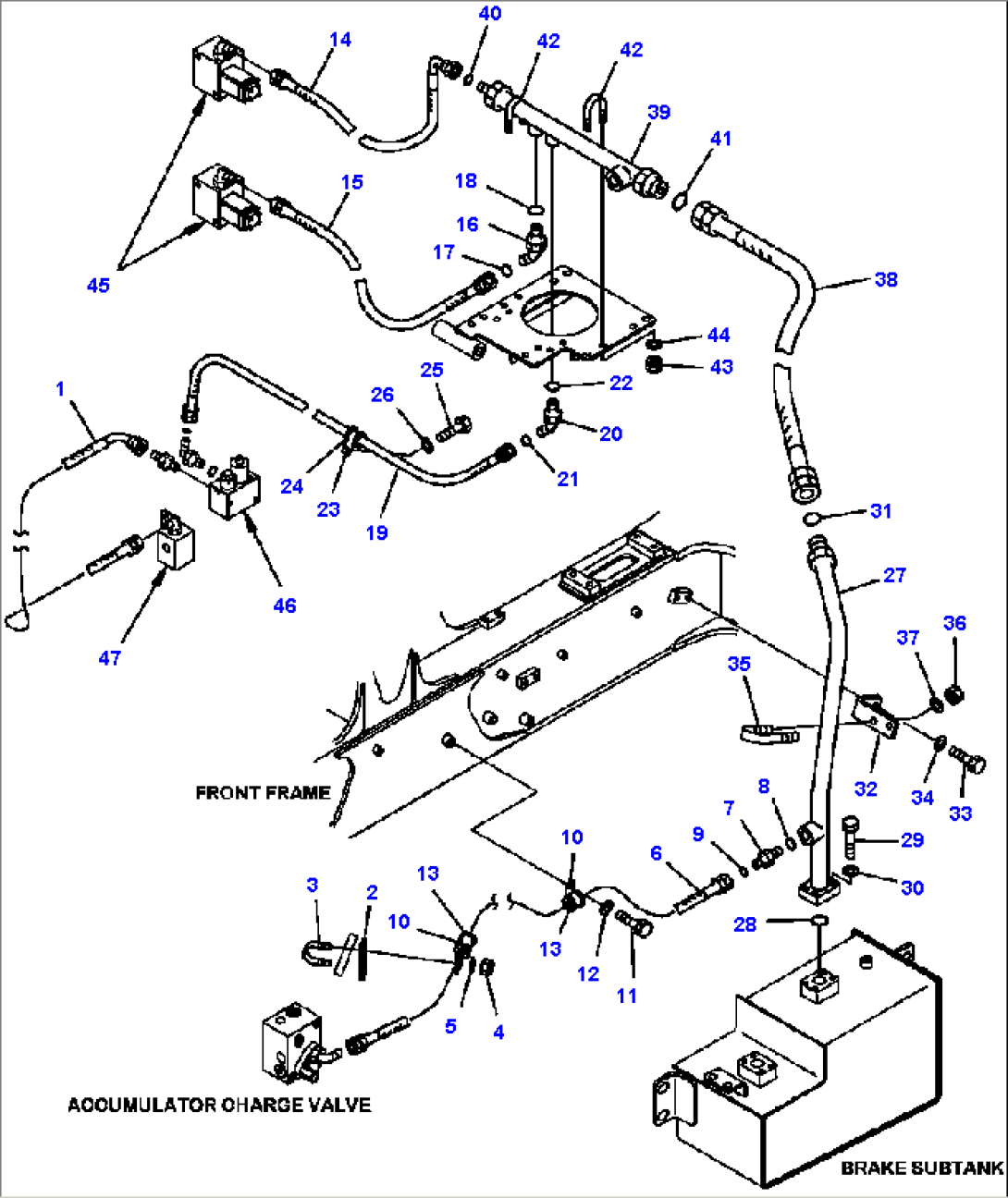 H3540-04A0 BRAKE PIPING RETURN PIPING