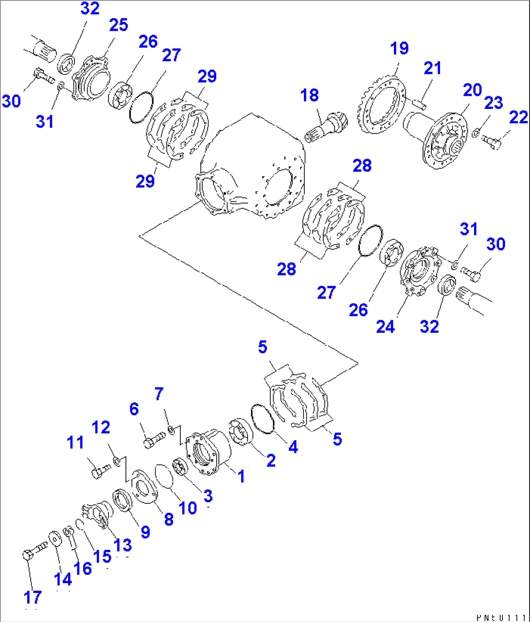 FINAL DRIVE GEAR (1/2)