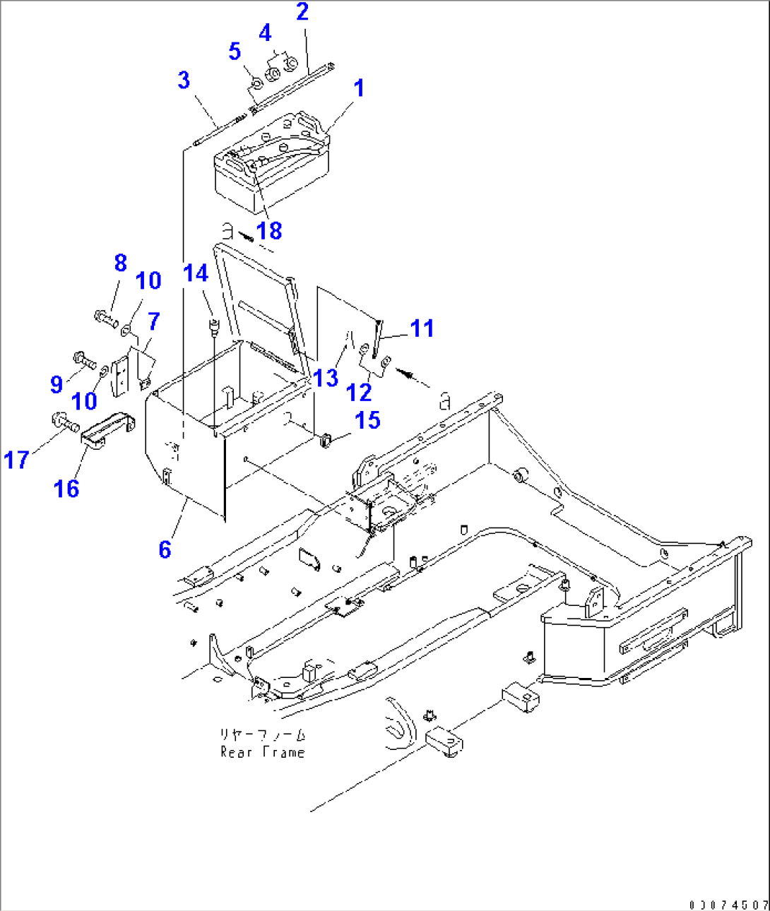 BATTERY BOX (R.H.)(#51075-)