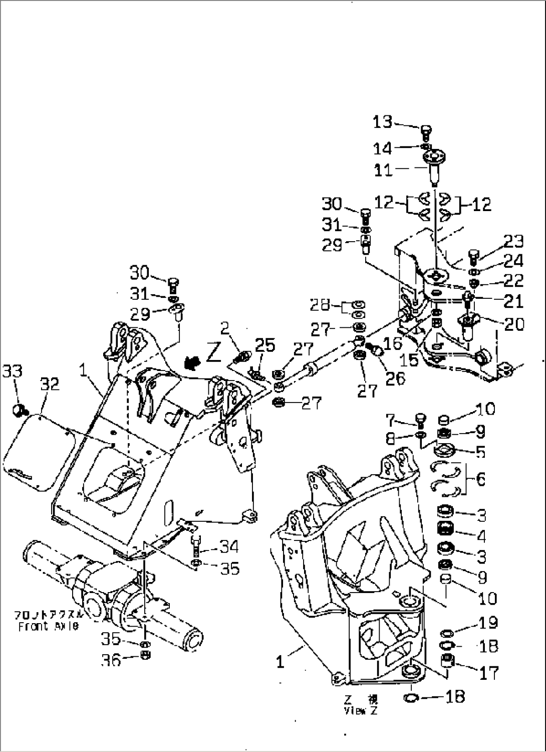 FRONT FRAME(#60001-)