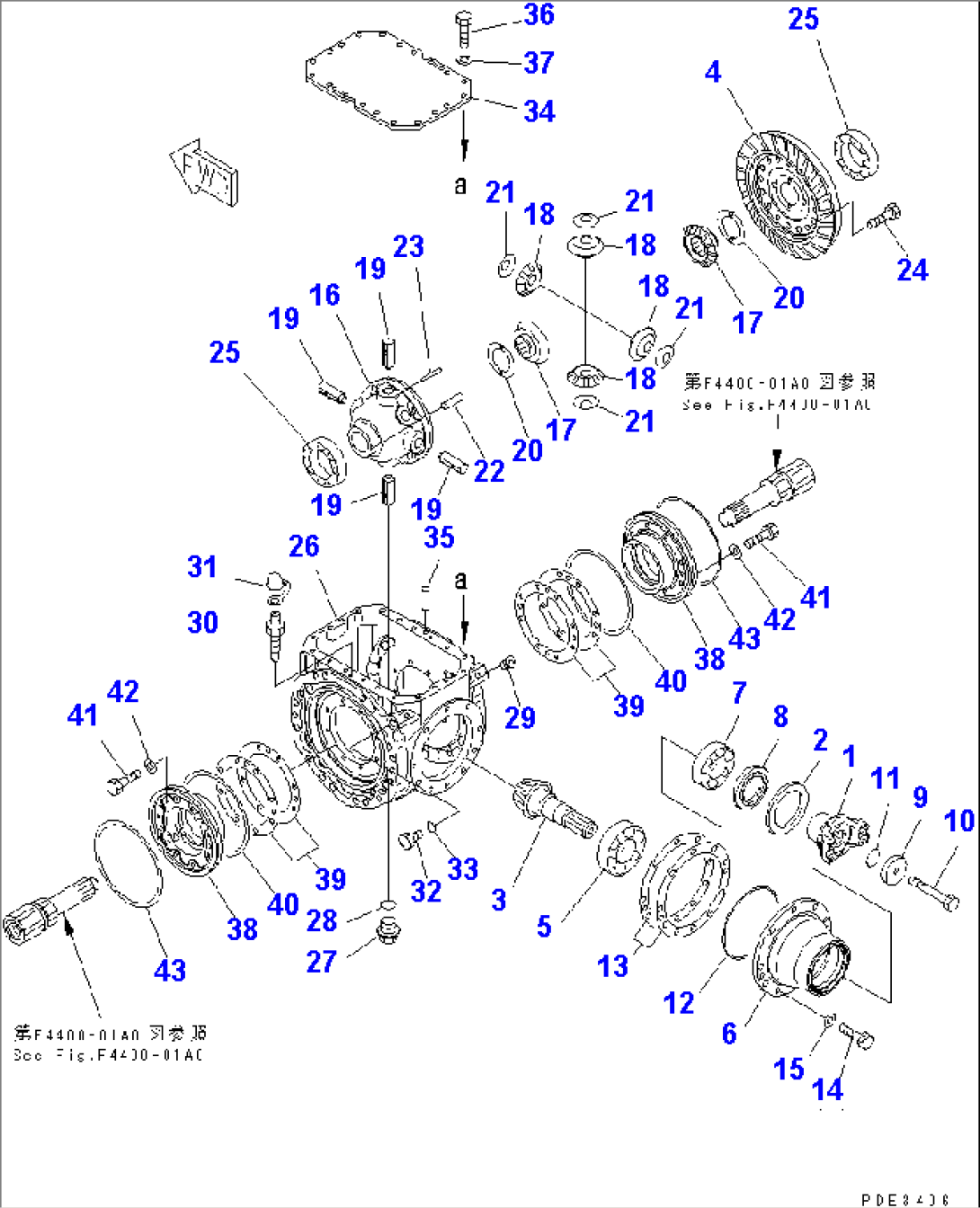 FRONT AXLE (DIFFERENTIAL)(#53001-55068)