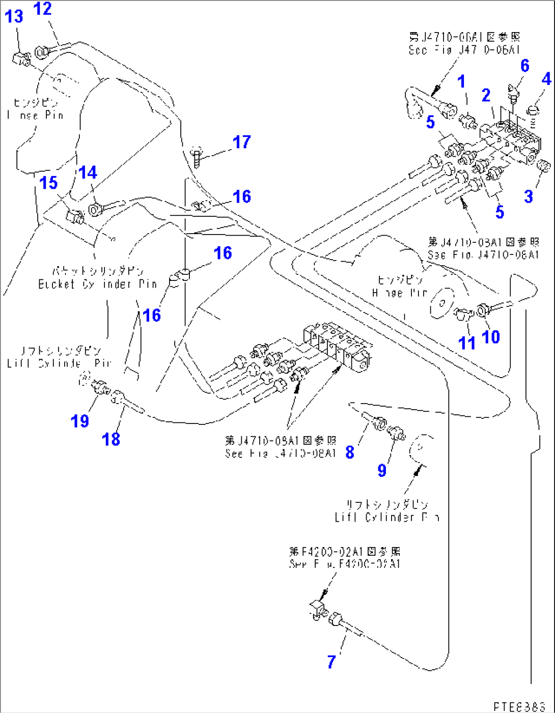 REMOTE GREASE (HINGE PIN LINE) (WITH AUTO GREASE)
