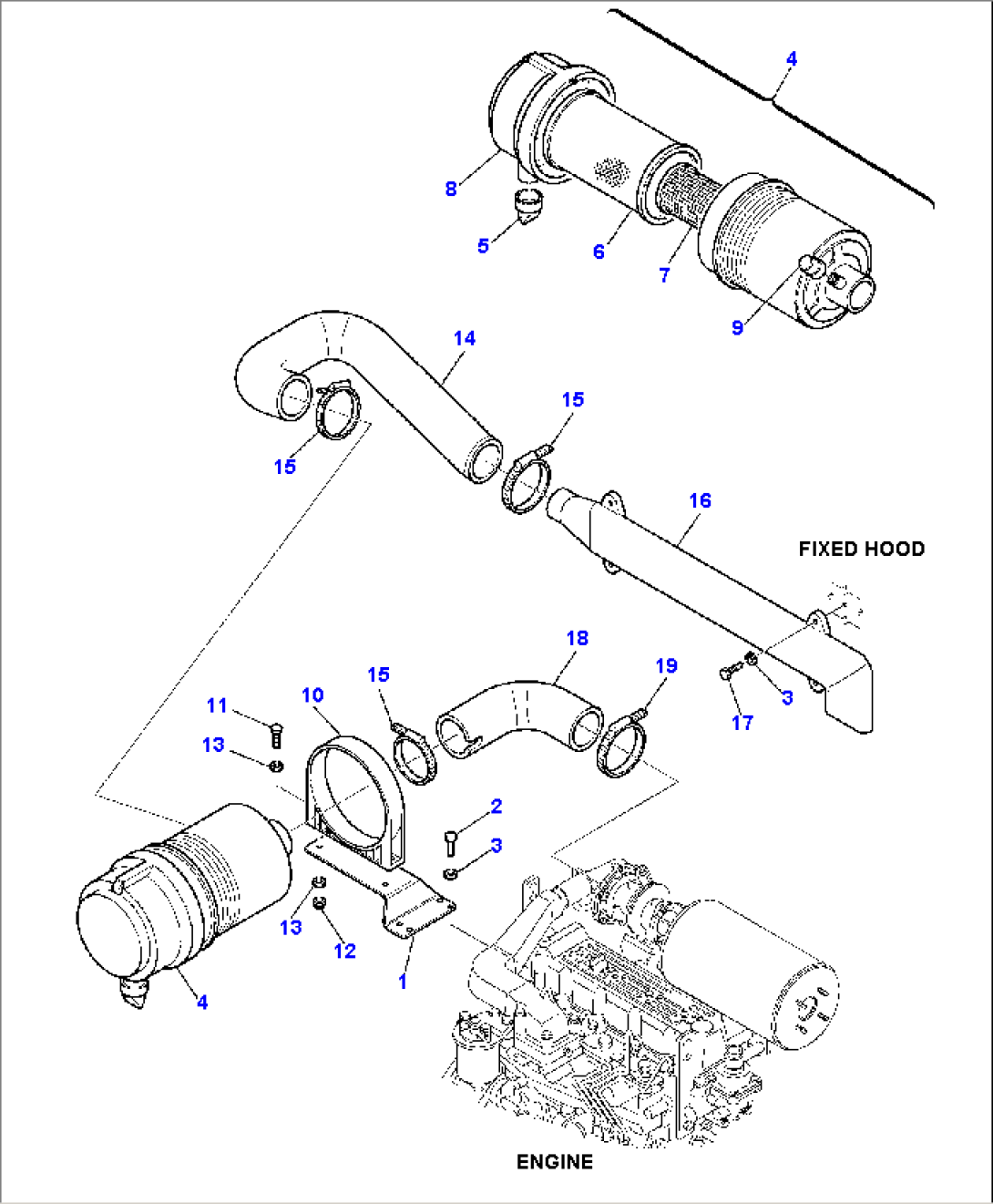 AIR CLEANER AND MOUNTING