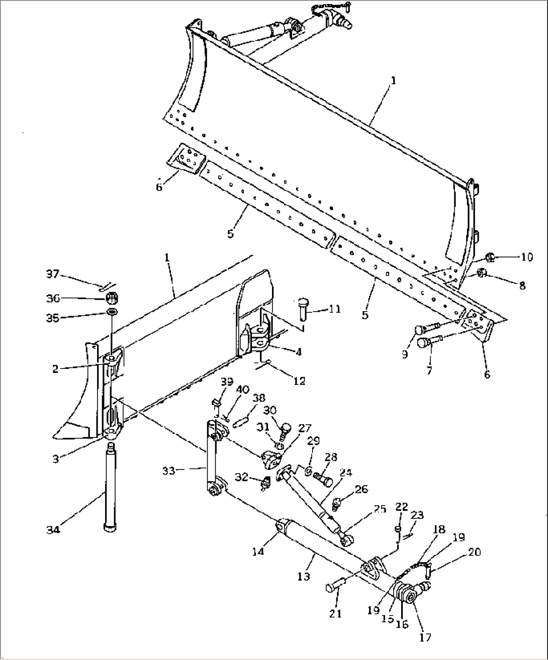REINFORCED ANGLE BLADE AND BRAKE