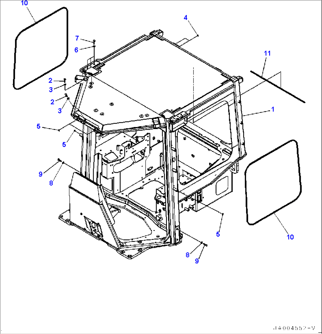 ROPS Canopy, Body (#80001-)