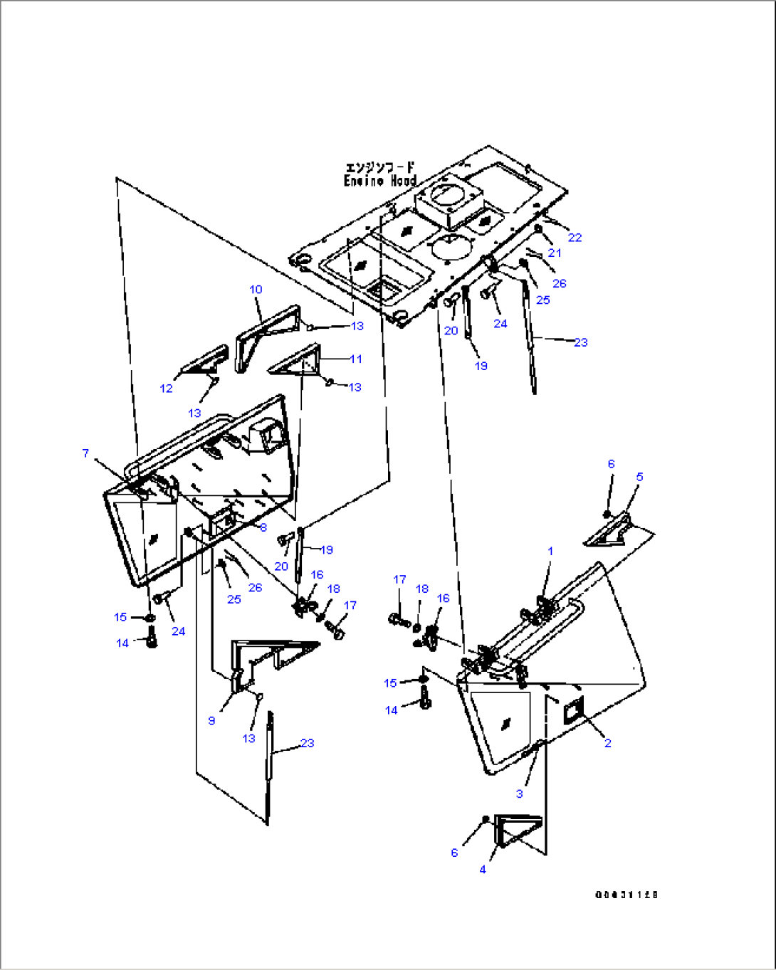 FRONT GUARD (ENGINE SIDE COVER, UPPER) (REGULATION OF EU DYNAMIC NOISE)