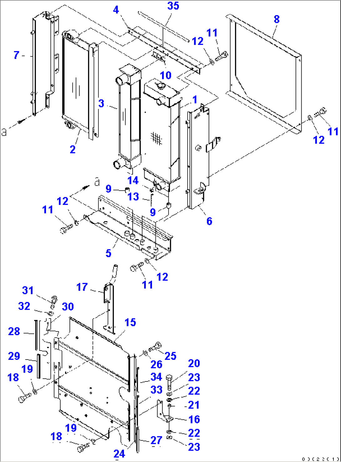 RADIATOR (LIVESTOCK RASING SPEC.)