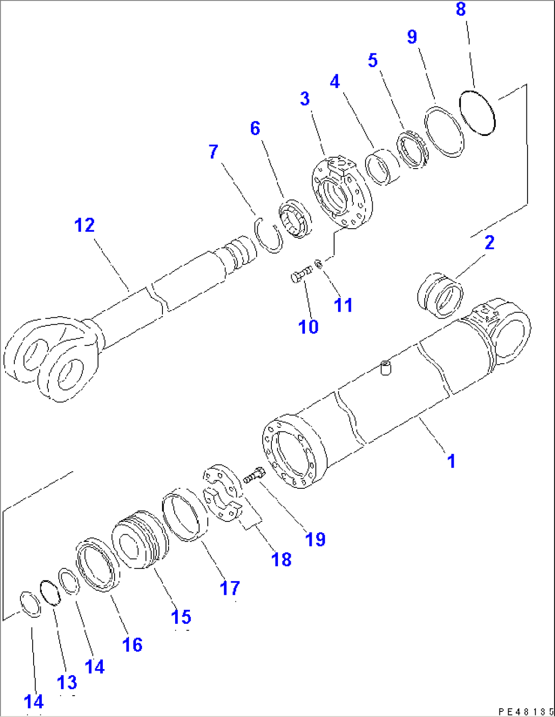 LIFT CYLINDER(#50001-)