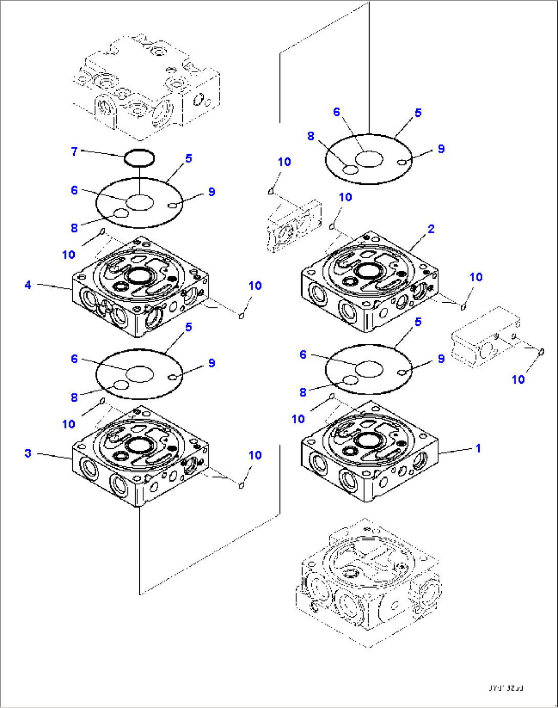 Control Valve, 4-Valve (1/9) (#85001-)