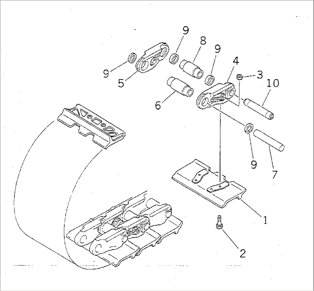 TRACK SHOE (MASTER PIN TYPE) (FOR SLAG HANDLING)