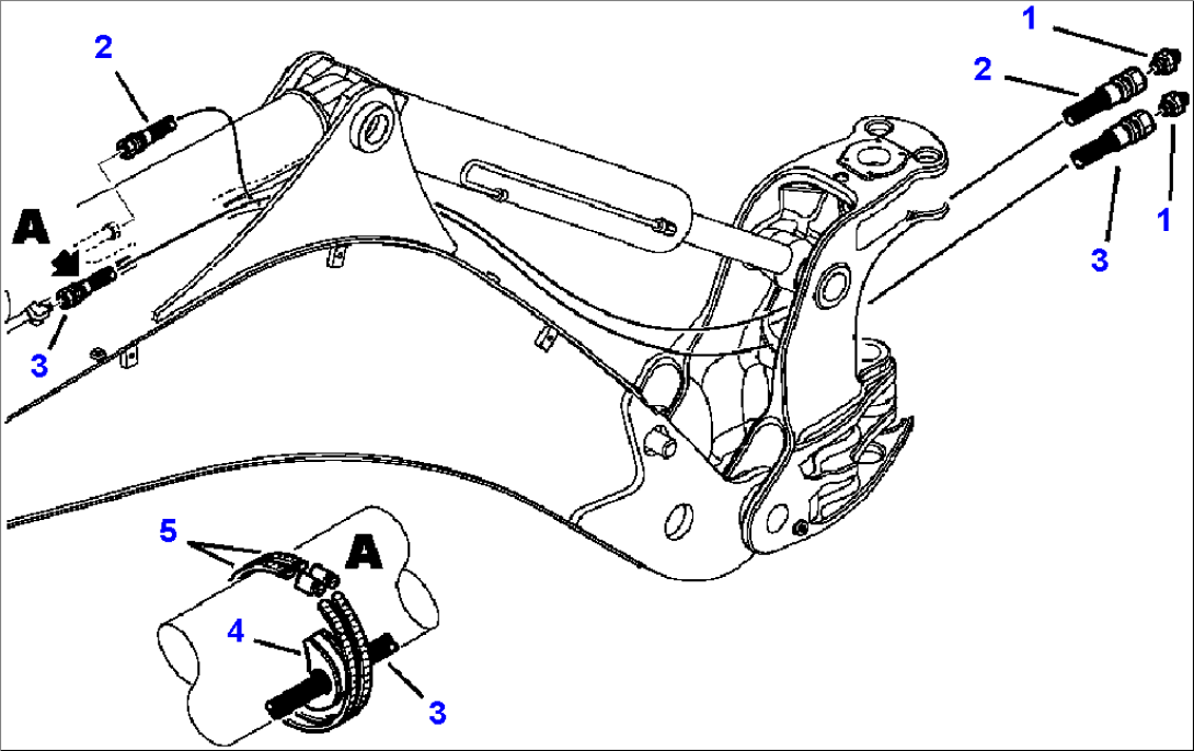 H6502-01A0 BACKHOE PIPING ARM LINE