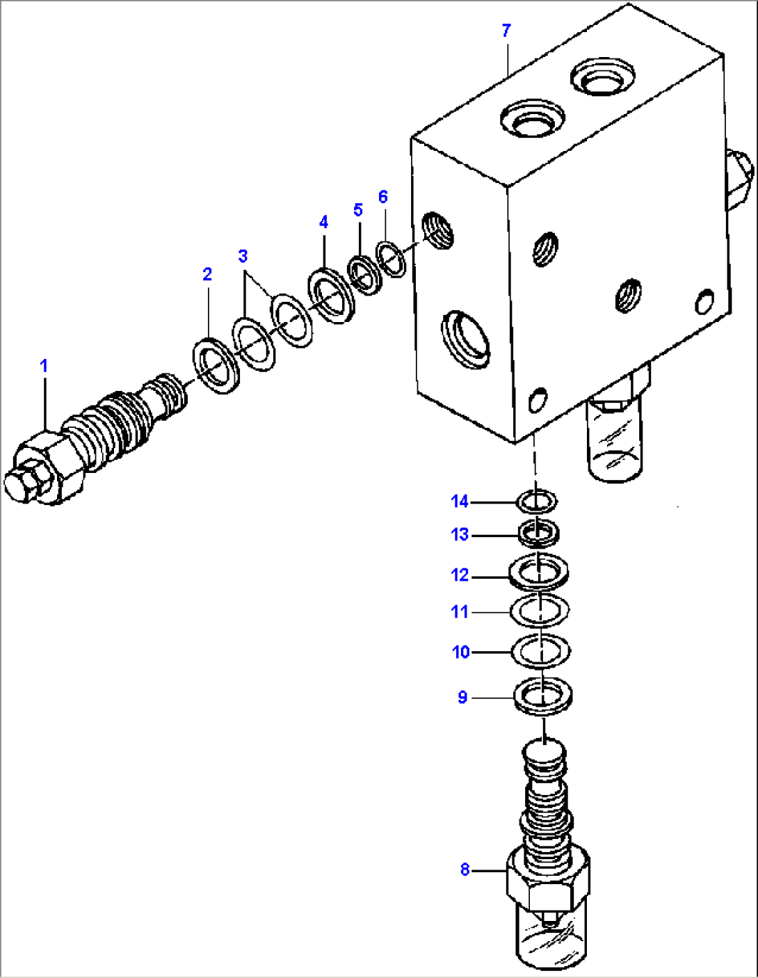 SWING DRIVE CONTROL VALVE