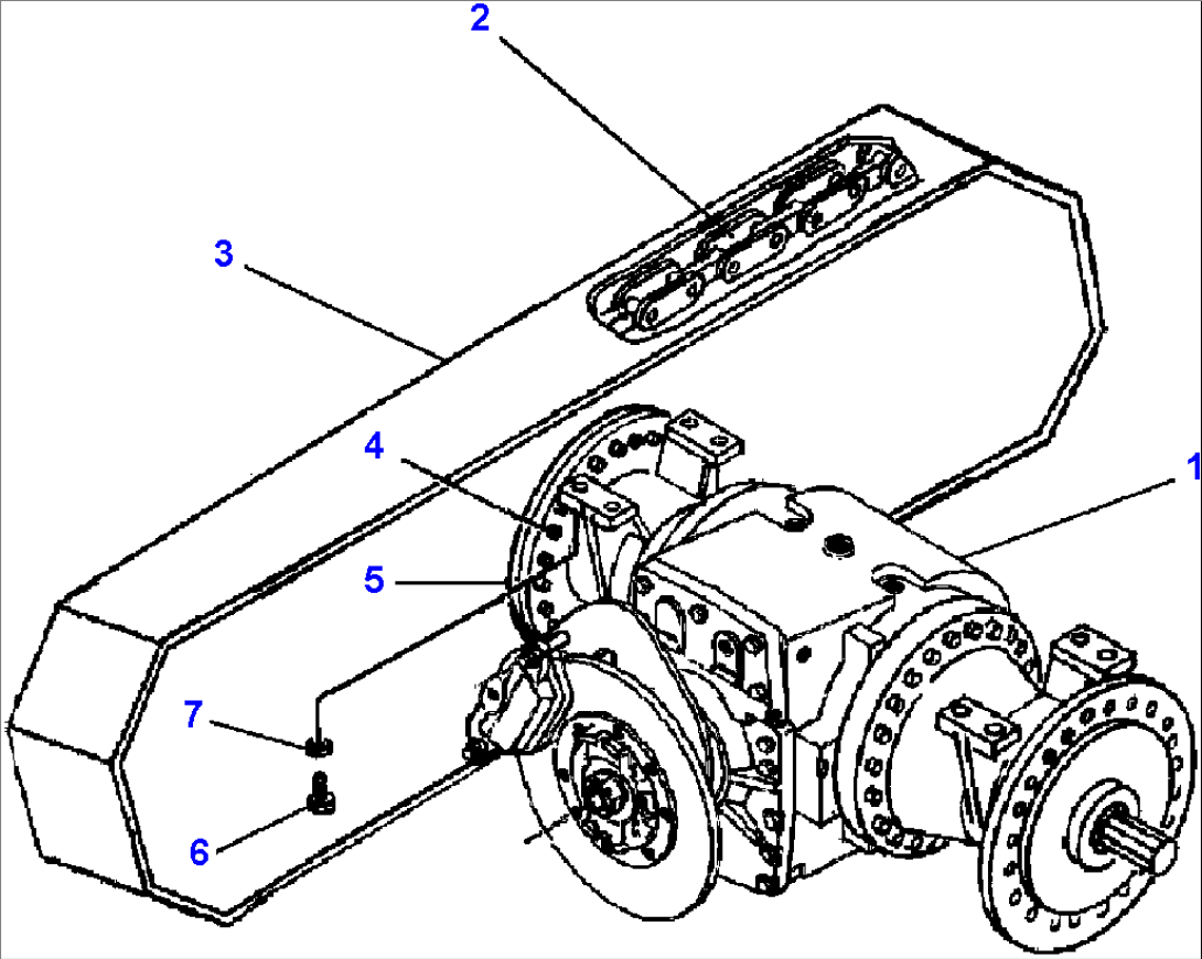 FIG. F5550-01A1 FINAL DRIVE AND TANDEMS - WITH PLANETARY