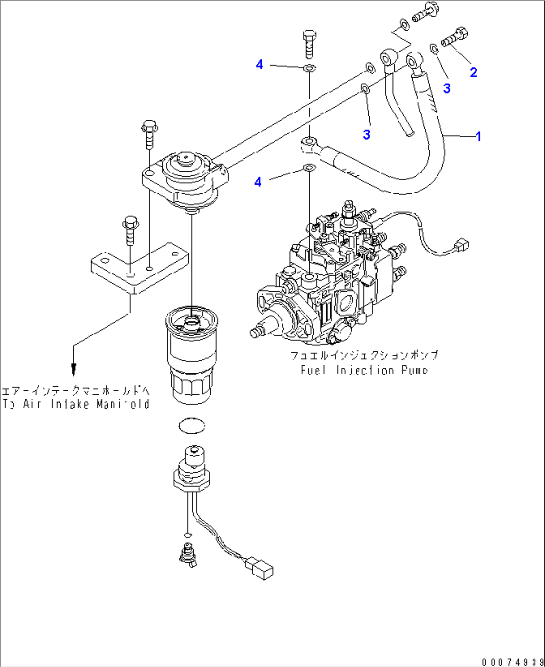 FUEL FILTER PIPING