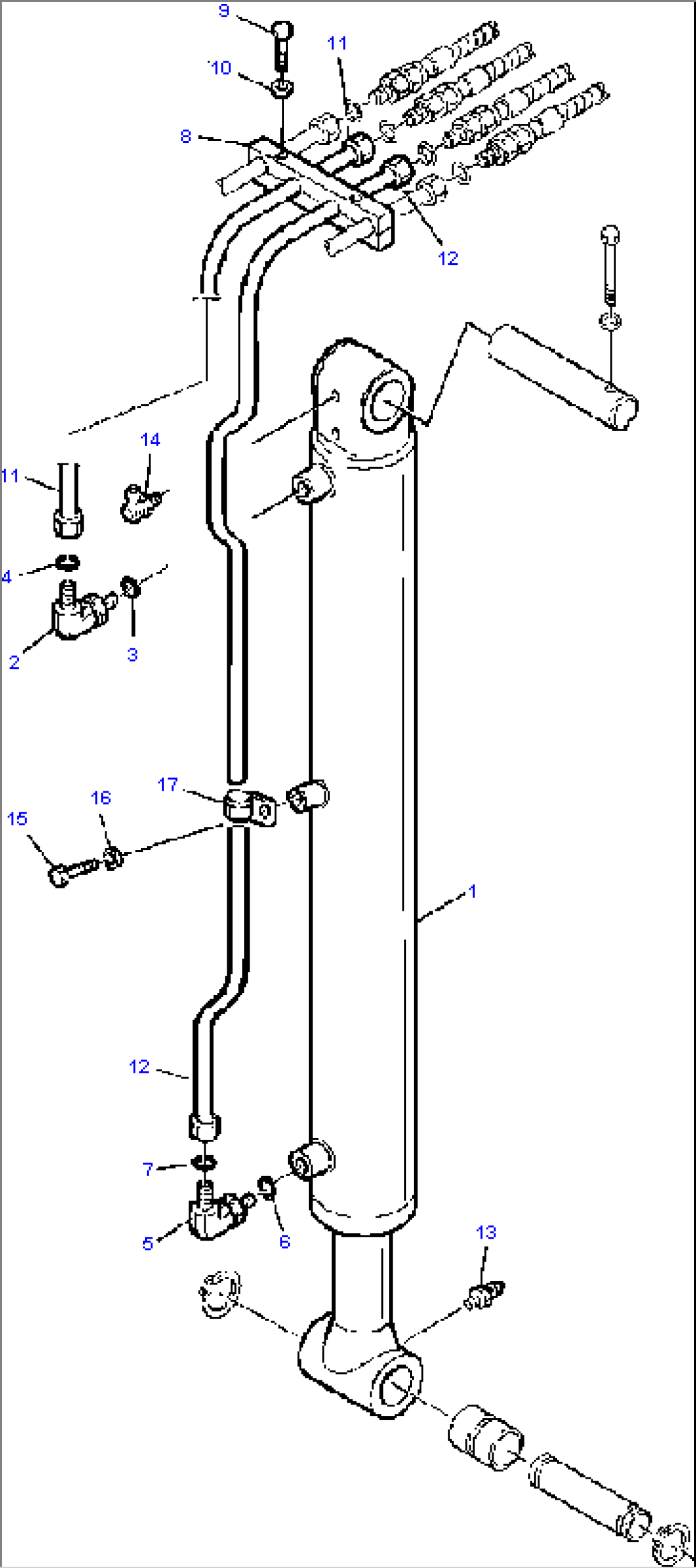 FIG. H7360-02A0 JIG ARM CYLINDER PIPING