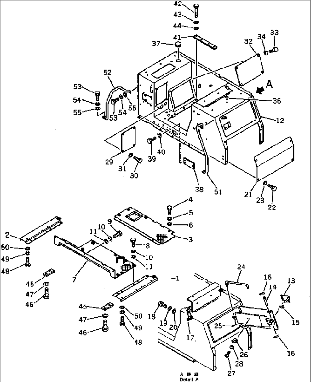 BOX AND FLOOR (D65E-8) (D65E-8B)