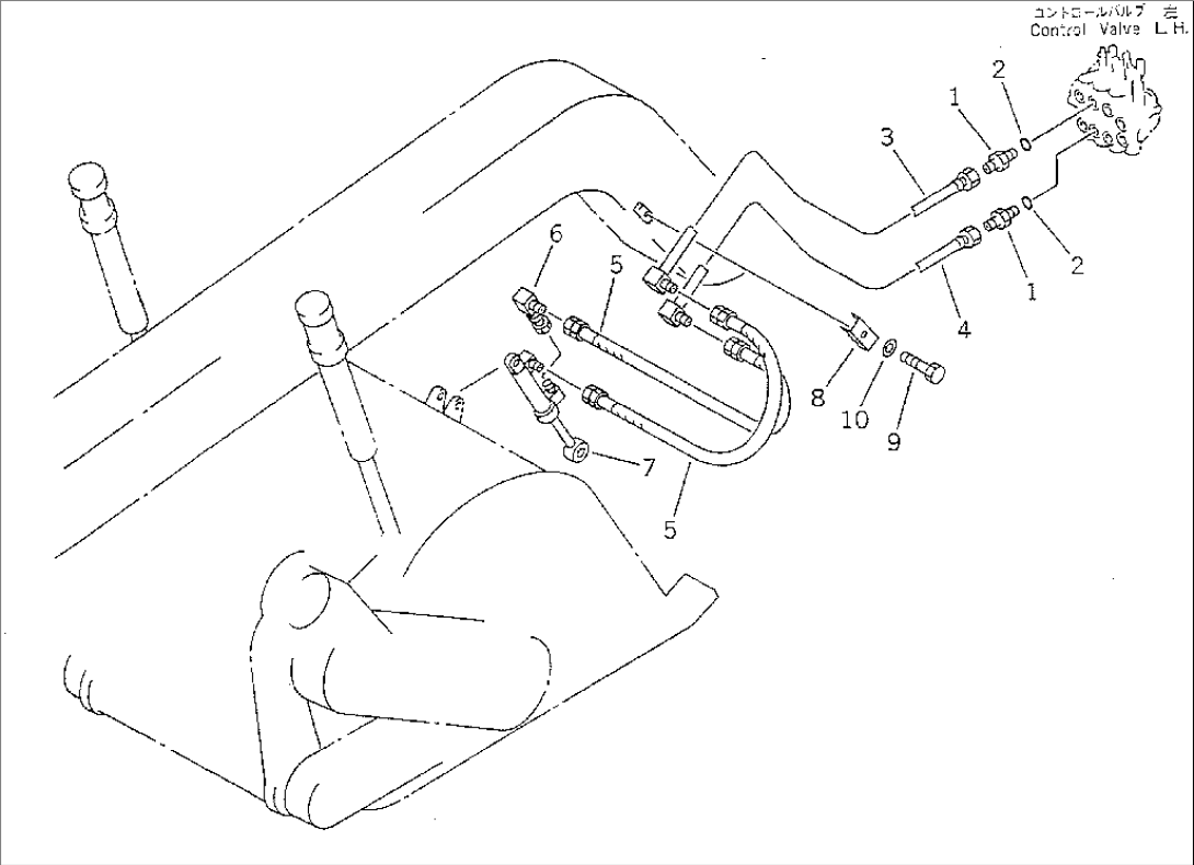 HYDRAULIC PIPING (ROTOR GATE)(#12036-)