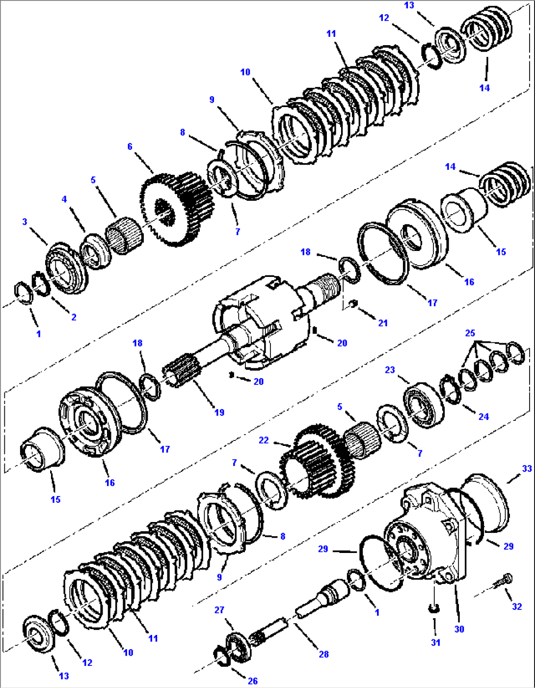 FIG. F3225-01A1 TRANSMISSION - FORWARD REVERSE CLUTCH AND PTO SHAFT