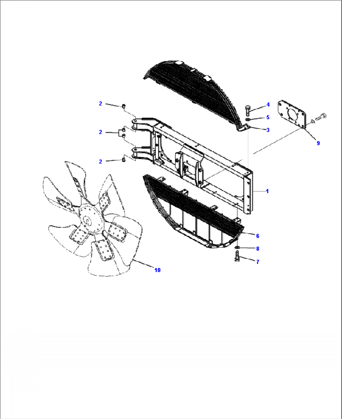 C0110-09A0 RADIATOR FAN GUARD MOUNTING