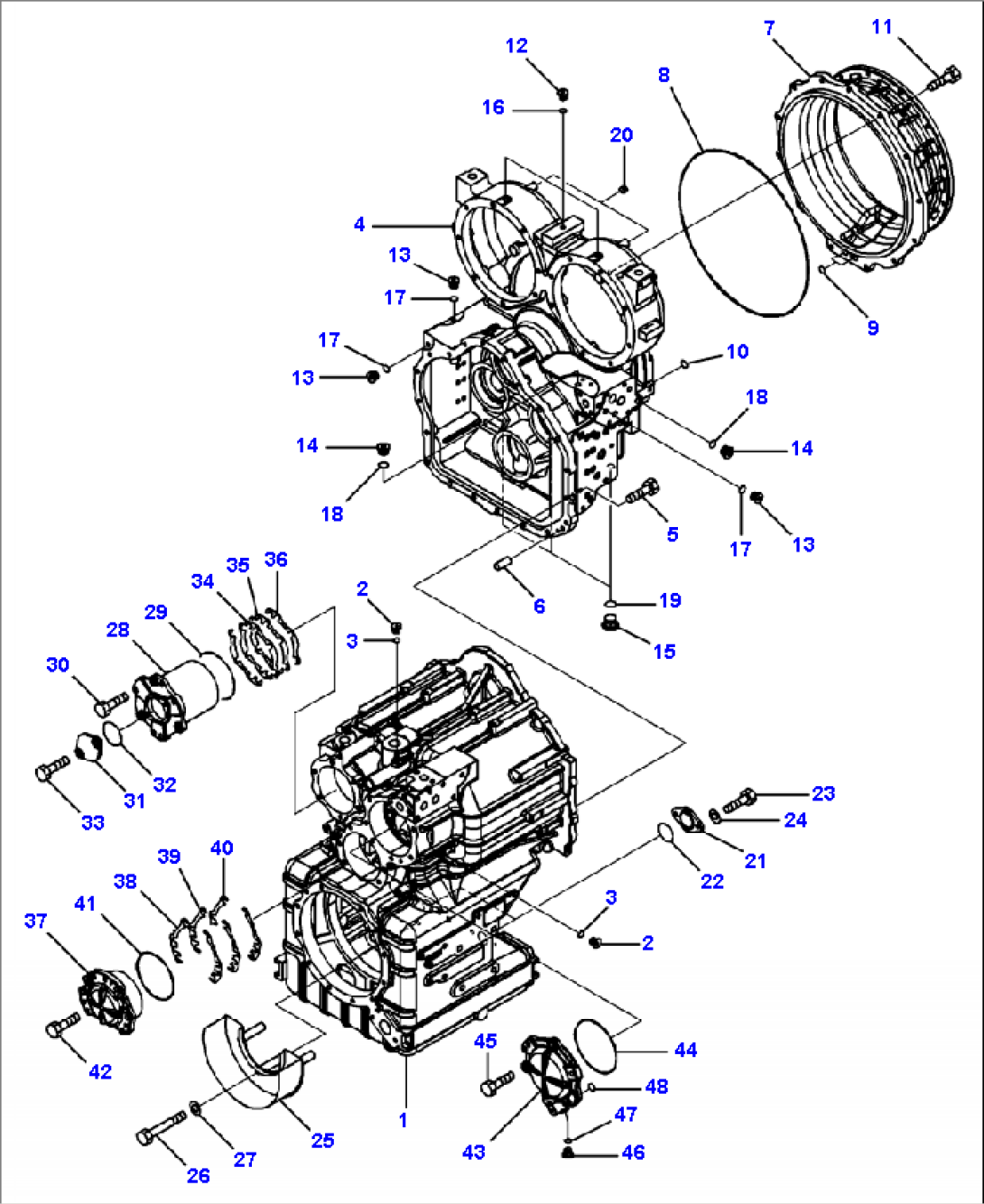 F4350-55A0 TRANSMISSION TRANSMISSION CASE