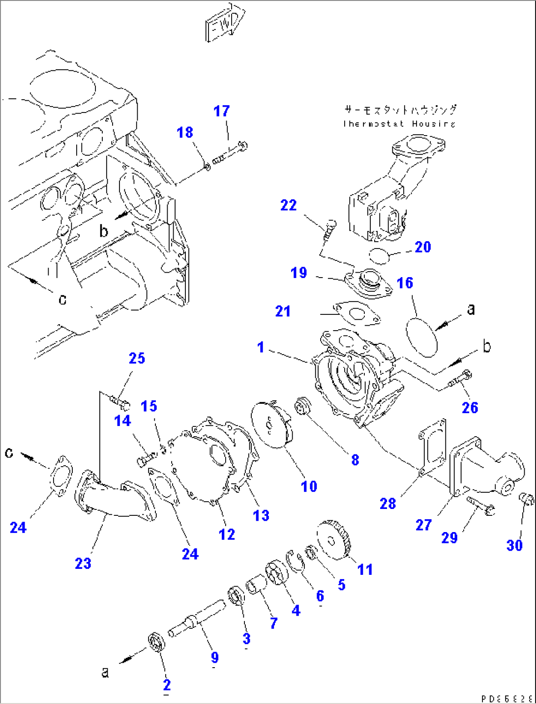 WATER PUMP(#75017-)