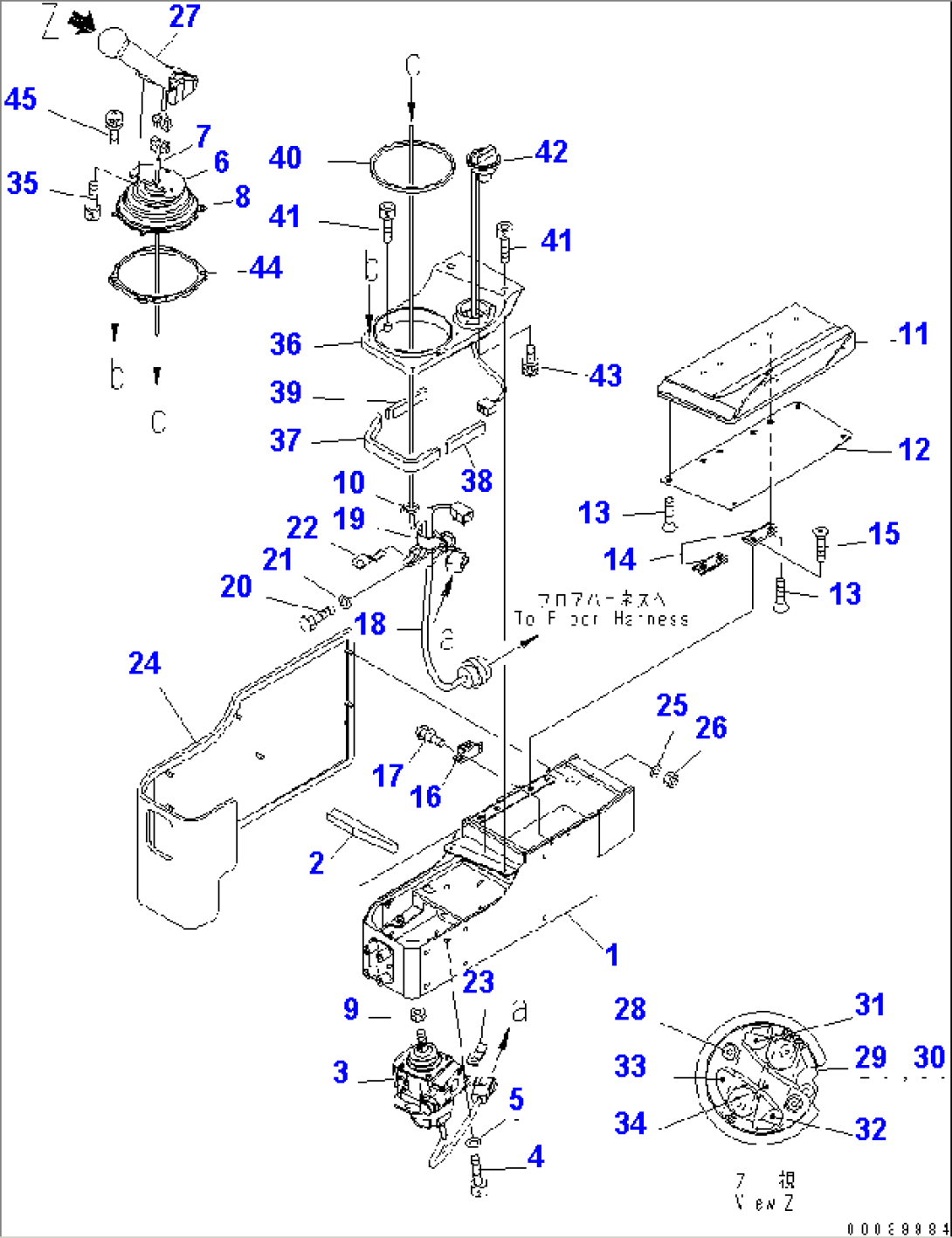 LEVER AND CONSOLE(#20001-)