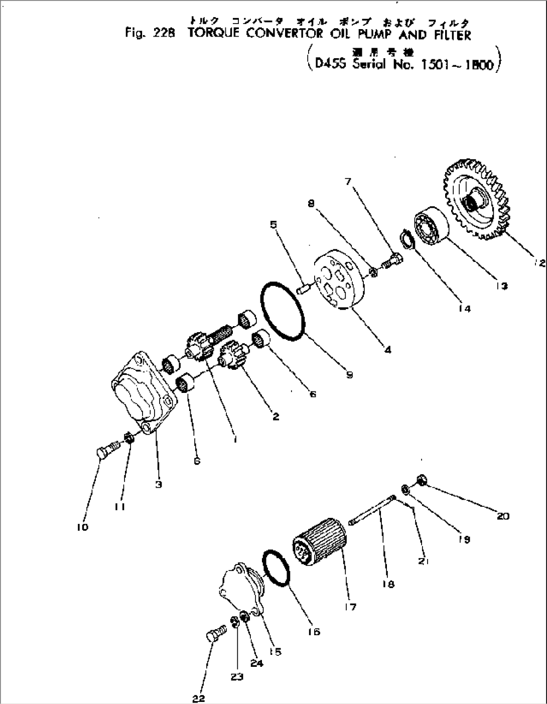 TORQUE CONVERTOR OIL PUMP AND FILTER(#1501-1800)