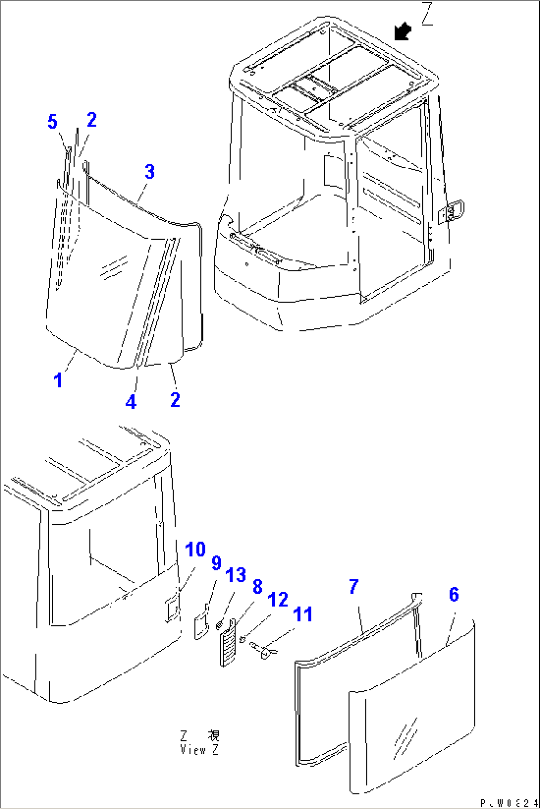 ROPS CAB (WINDOW) (KOHAG)