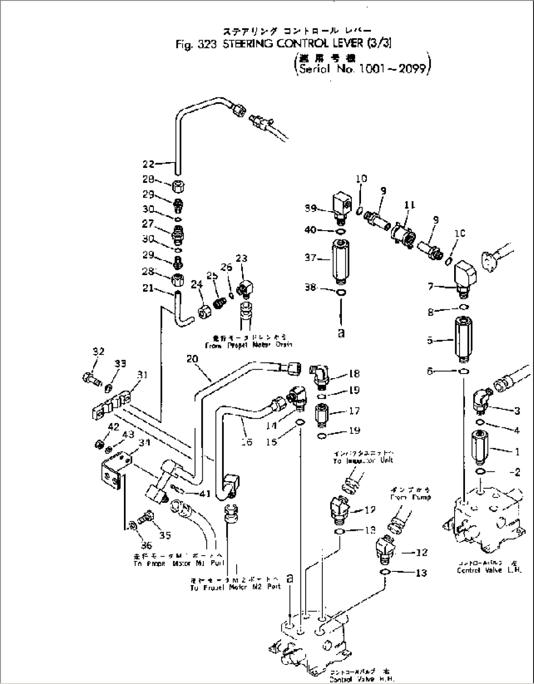 STEERING CONTROL LEVER (3/3)(#1001-2099)