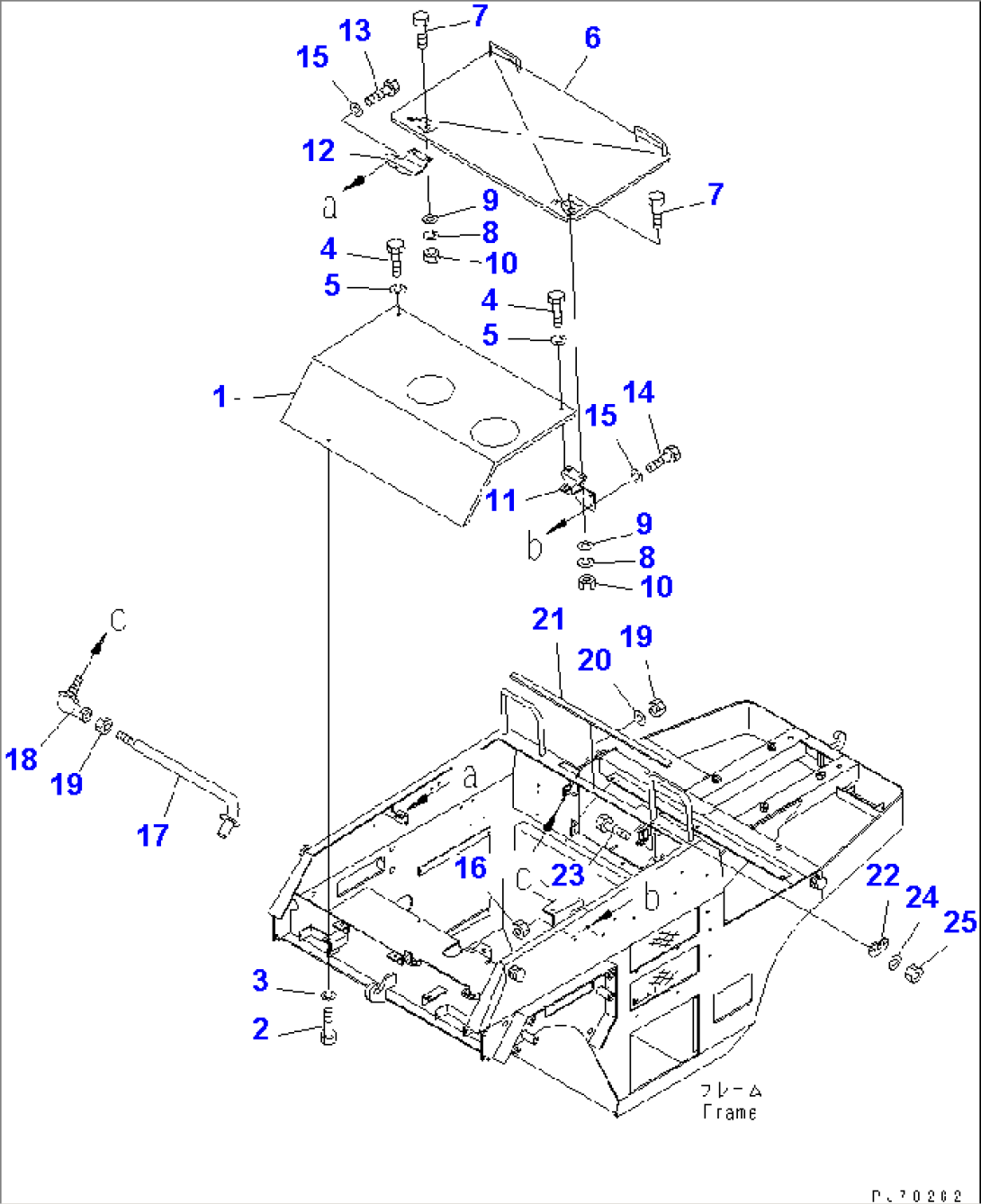 FUEL AND OIL TANK COVER AND ENGINE HOOD