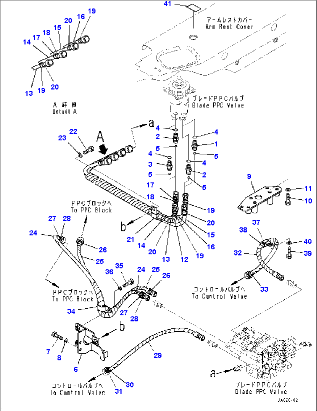 Dozer Control, EPC Valve Piping (#23028-)