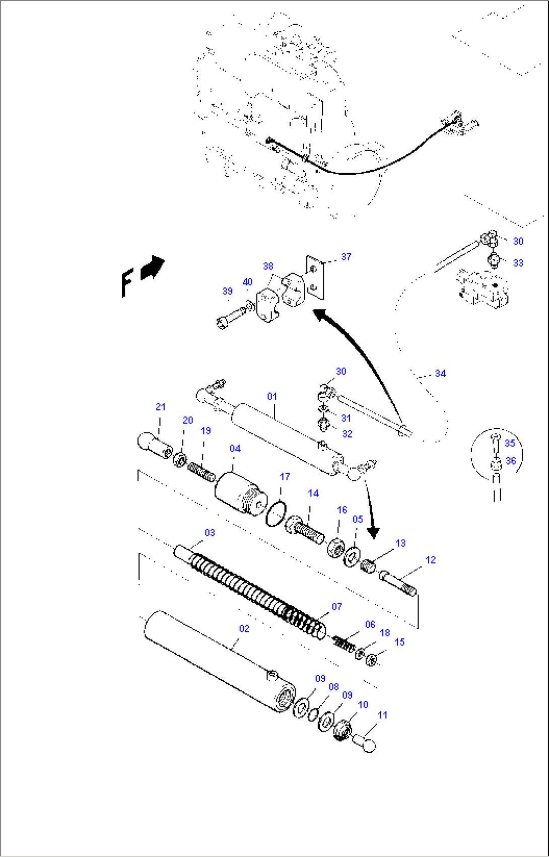 Speed Control Cable and Adjusting Cylinder