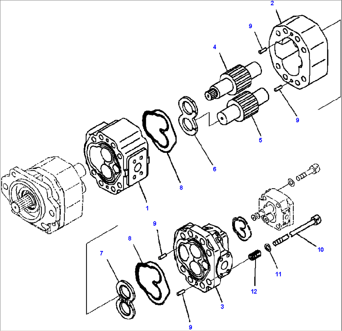 H0210-01A2 HYDRAULIC PUMP SDR80+80+SB8 (2/3)
