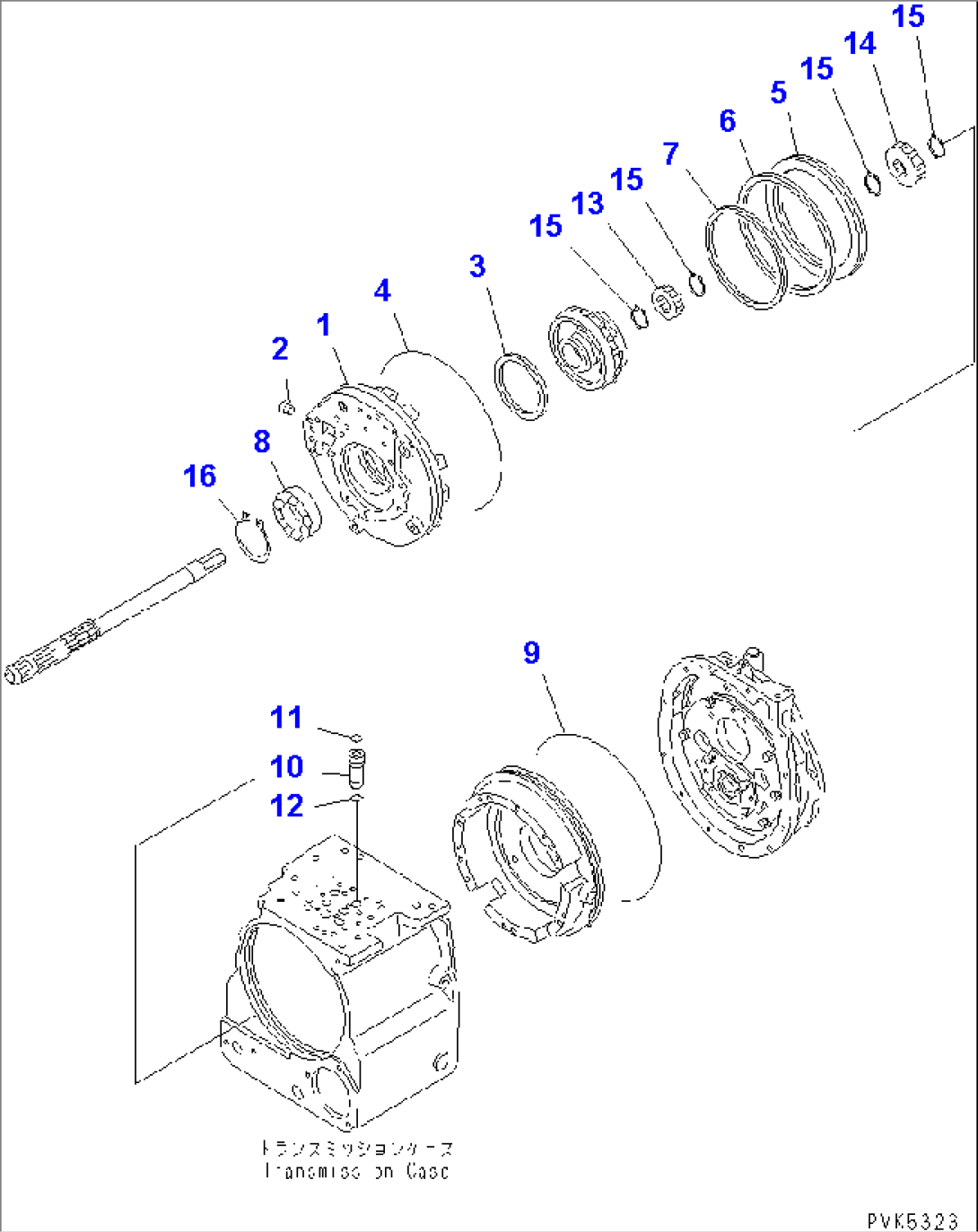 TRANSMISSION (FOR F3-R3 TRANSMISSION) (REVERSE HOUSING) (FOR MONO LEVER STEERING)