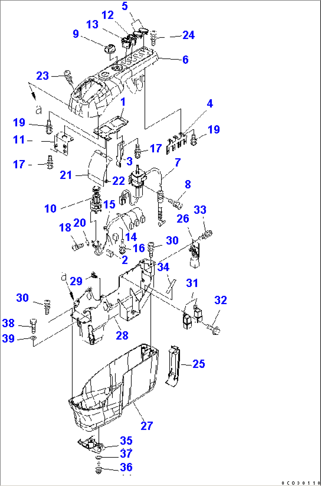 FLOOR FRAME (CONSOLE) (R.H.) (M-KEY)(#24178-)
