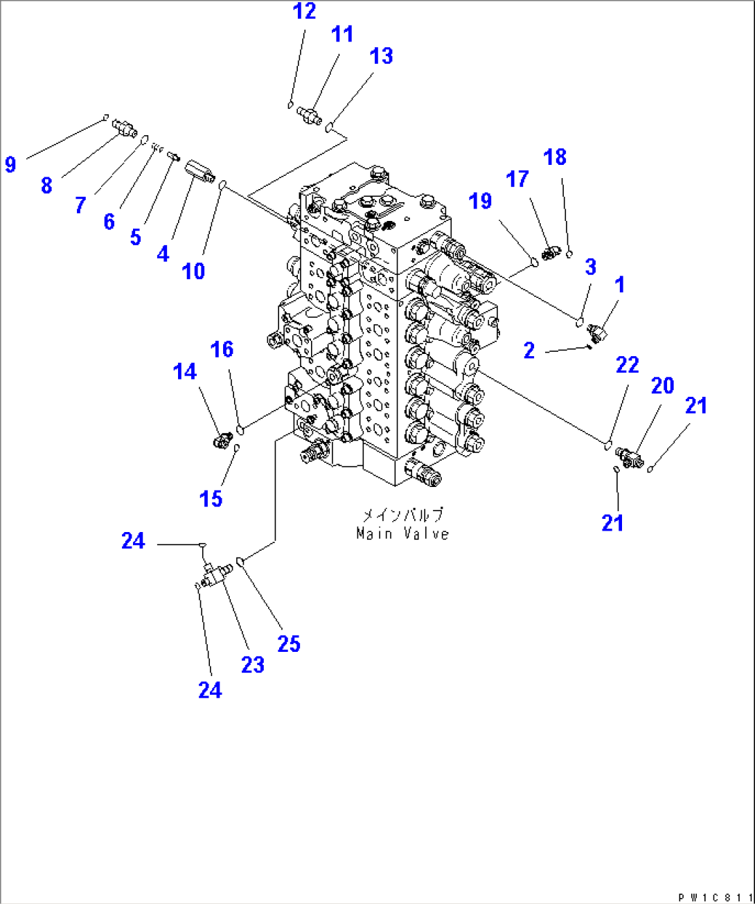 MAIN VALVE (CONNECTING PARTS) (2/2)