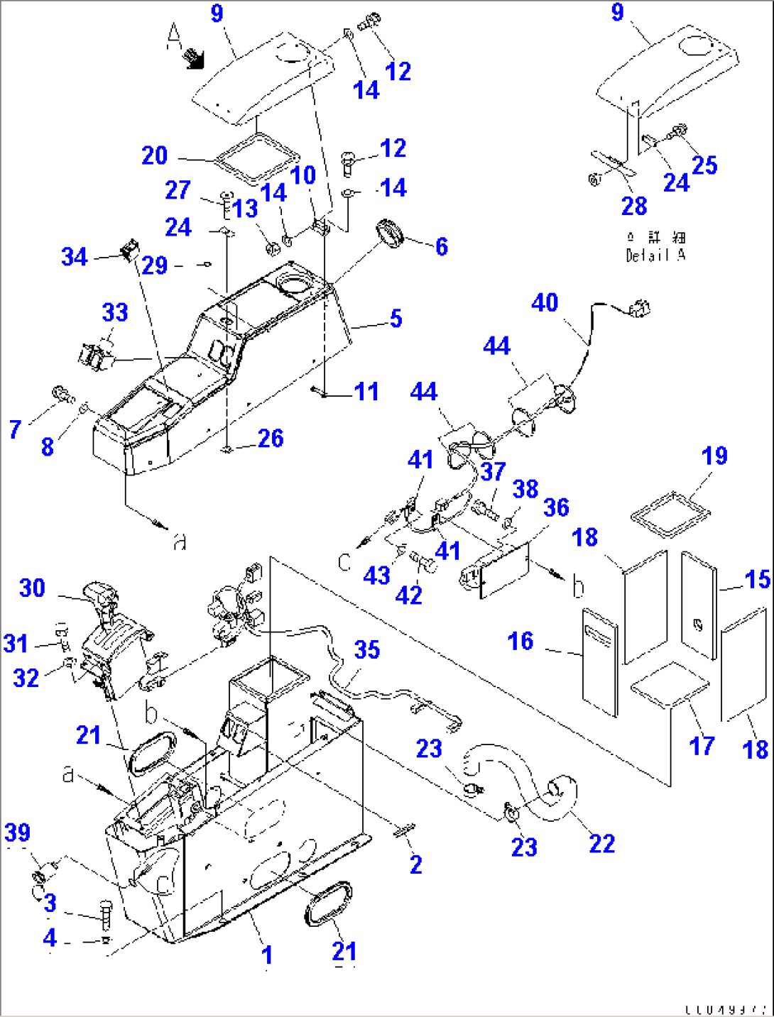 FLOOR (CONSOL BOX) (WITH DC/DC CONVERTER)(#7001-)