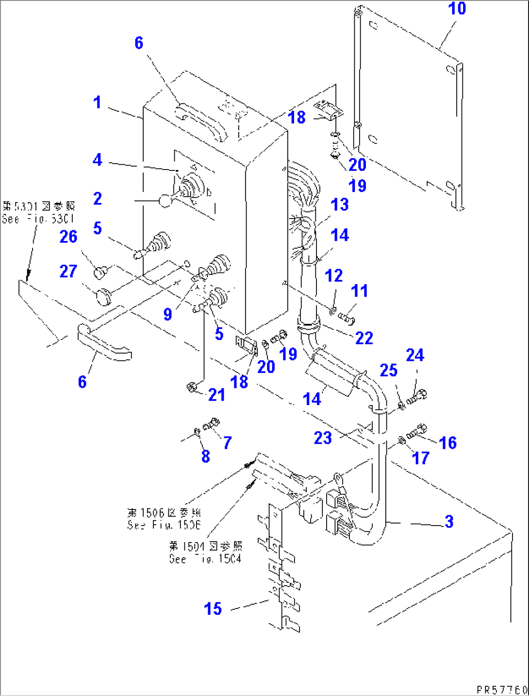 ELECTRICAL SYSTEM (HANDY CONTROL BOX LINE) (WITHOUT AUTO CONTROLLER)