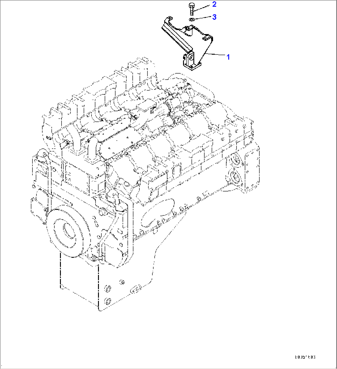 Engine Mounting, Exhaust Bracket (#8173-9999)
