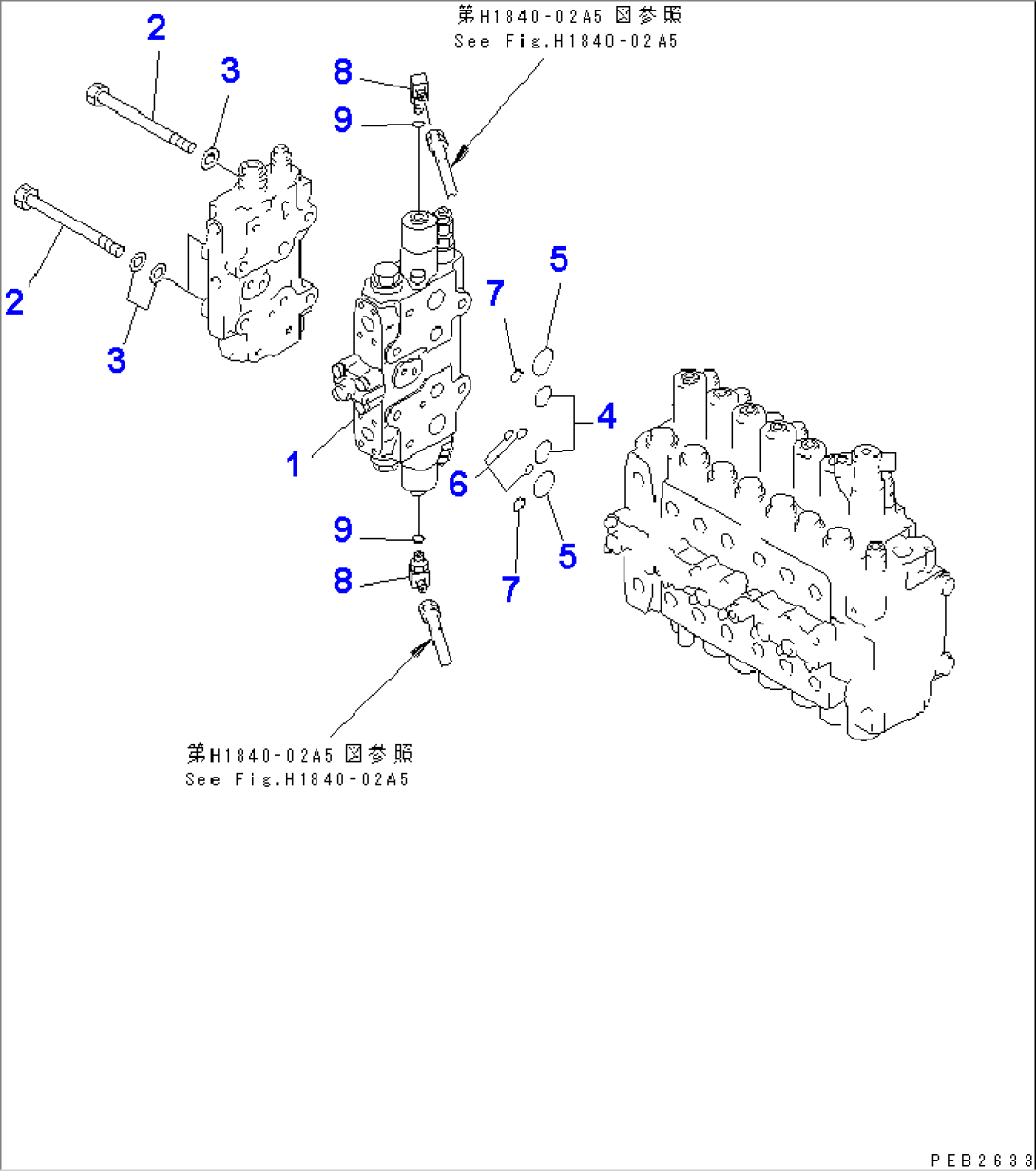 MAIN VALVE (ADDITIONAL SERVICE VALVE) (1 ACTUATOR) (KIT)