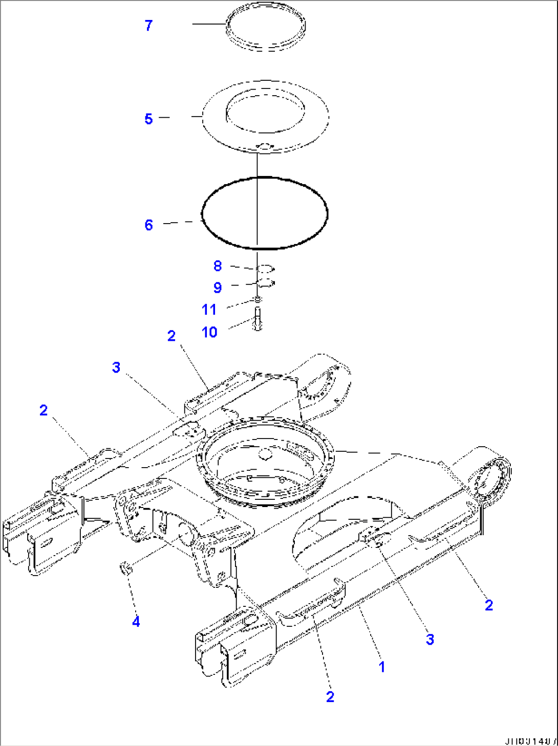 Track Frame, Blade Specification(#80001-)