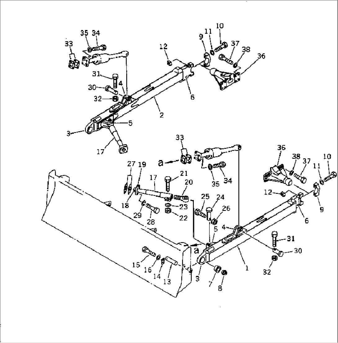 STRAIGHT TILT FRAME (FOR STRAIGHT TILT-PICTH DOZER)