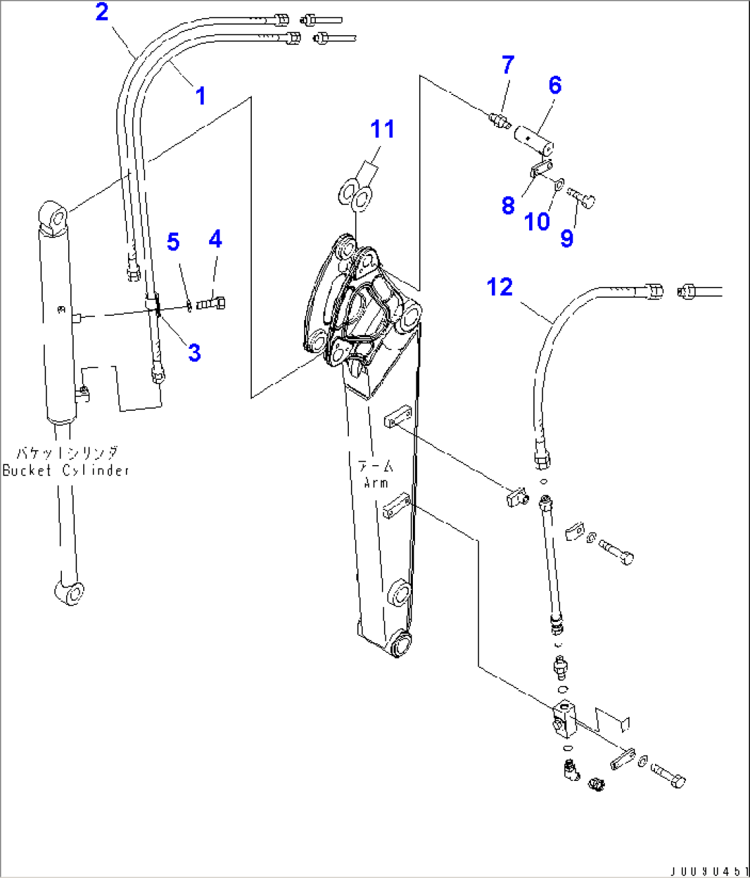ARM (PIN AND PIPING) (FOR ATTACHMENT)(#20501-)