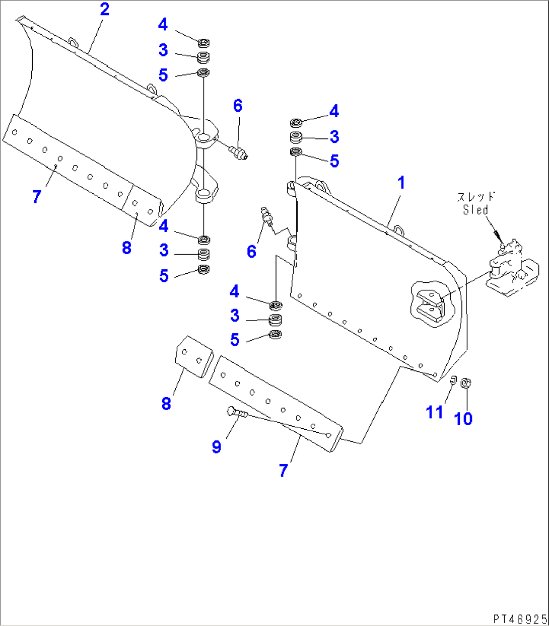 MULTI BLADE (SLIDE TYPE) (1/3) (BLADE)(#60001-)