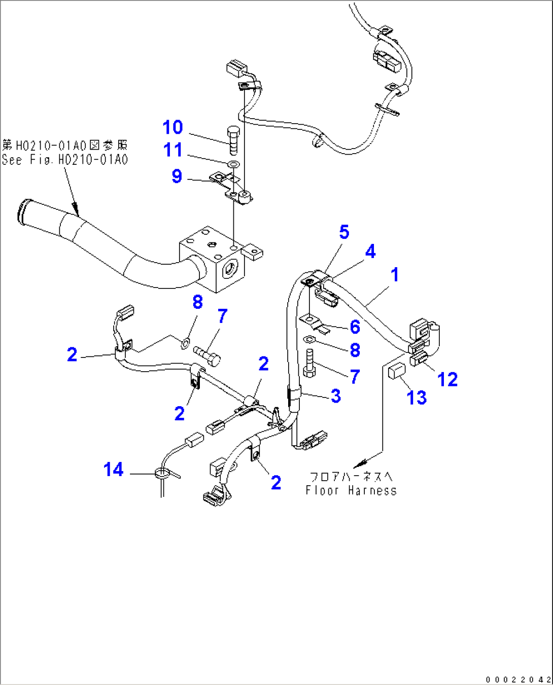 REAR HARNESS (4/4) (HST HARNESS)(#65001-71317)