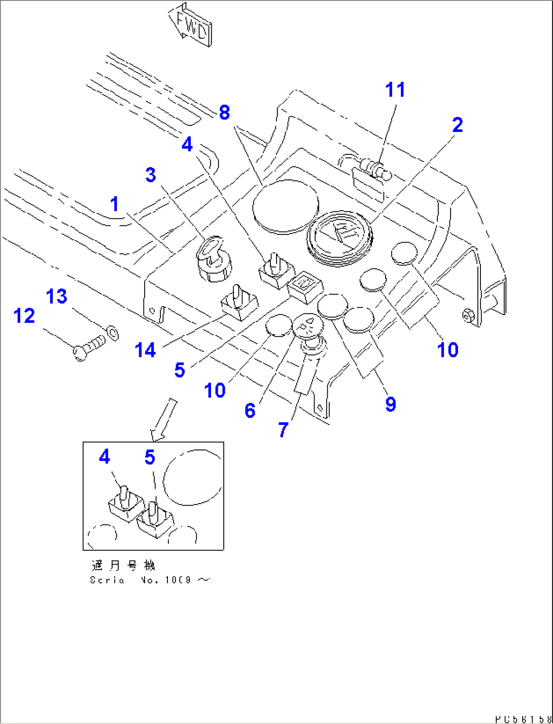 INSTRUMENT PANEL (WITH DIFFERENTIAL LOCK)(#1001-1573)