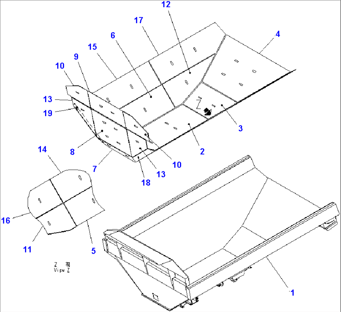 BODY (WITH LINER)(#7001-)