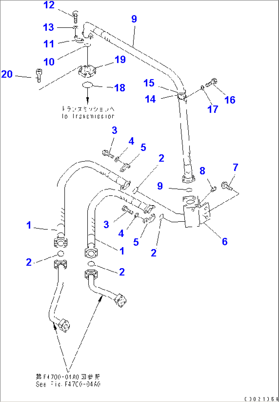 TORQUE CONVERTER AND TRANSMISSION LINE (TRANSMISSION PIPING)