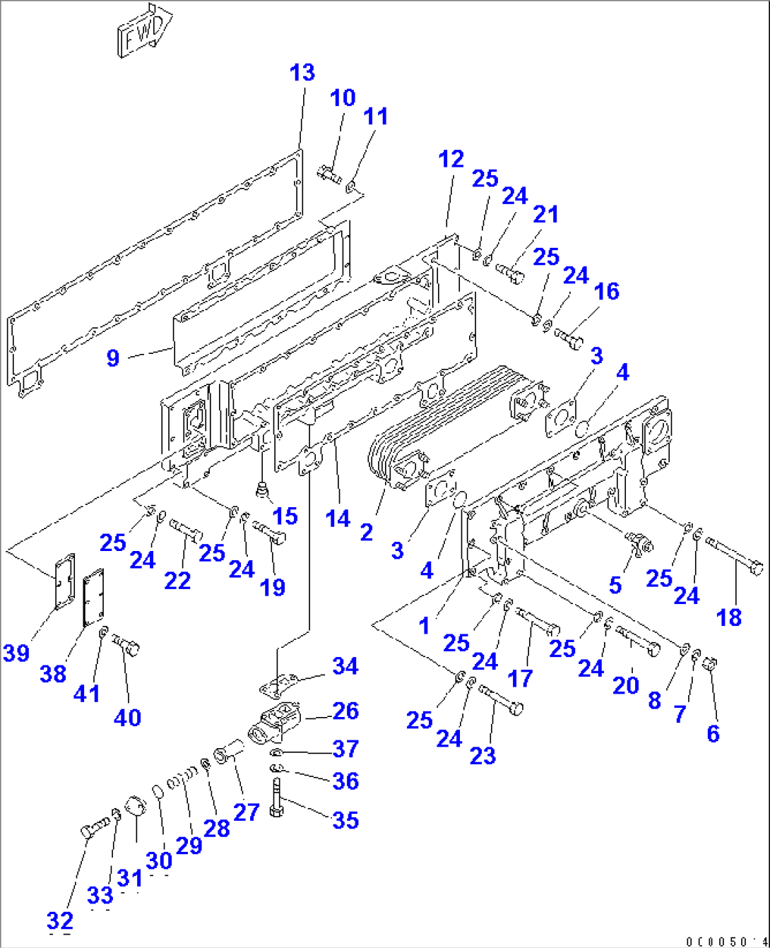 LUBRICATING OIL COOLER(#15701-15810)